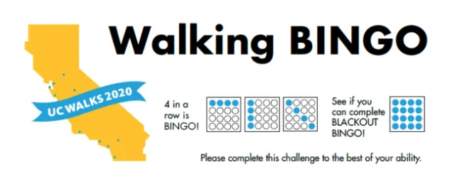 UC Walks bingo