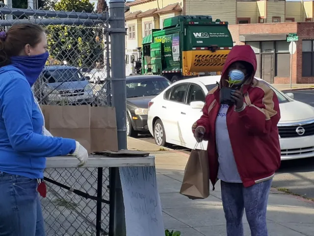 The plant giveaway continues on Thursdays at Oakland schools throughout the month of May.