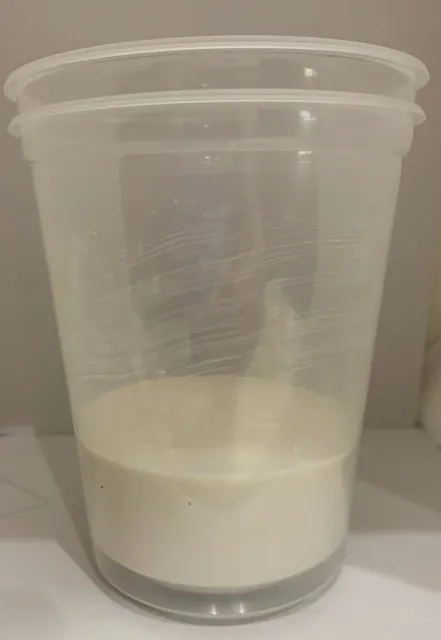 First feed of starter on counter to ferment