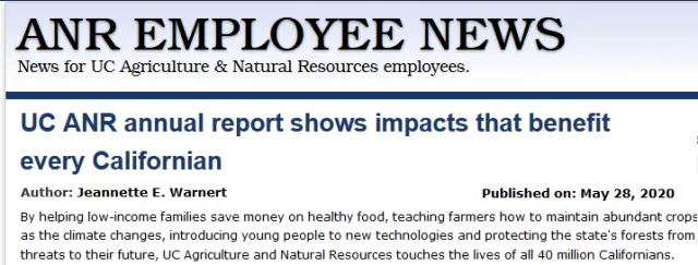 UC ANR Annual Report Pic