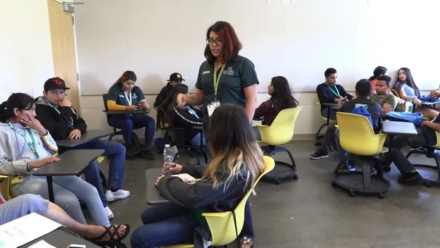 Claudia Diaz-Carrasco in class