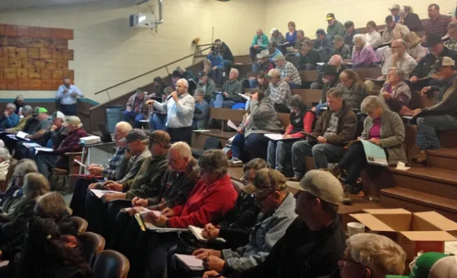 Khaled Bali speaks at an AB 589 Water Measurement Training in Cottonwood.