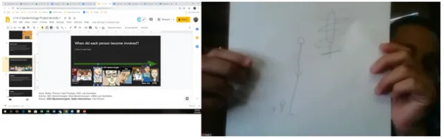 Image of super hero drawing for ice breaker socializing and grounding activity