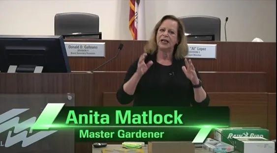 Anita presenting at the Western Municipal Water District (WMWD)