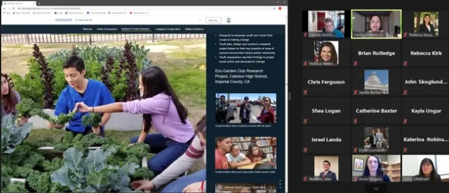 Cecilia Arellano Ibarra worked with CalFresh Healthy Living, UC to start a school garden and advocate for a farm-to-school program to provide fresh produce at her high school.