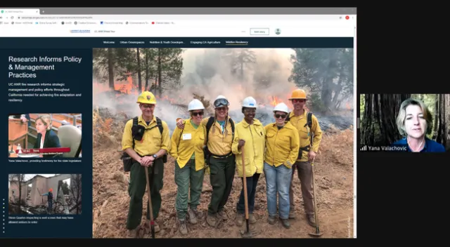 Yana Valachovic said research can inform policy, such as new guidance on defensible space.to remove combustible items near homes.