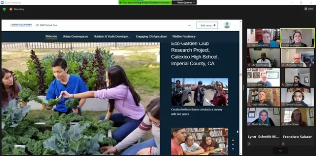 Cece Arellano Ibarra described how Chris Wong, CalFresh Healthy Living, UC community education specialist, encouraged her and her classmates to improve the accessibility of healthful food at their high school.