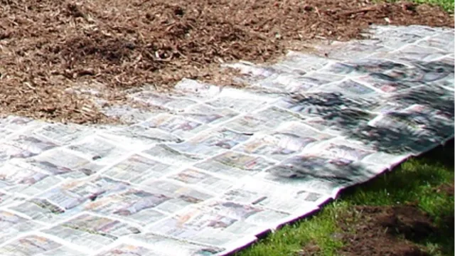 Create new planting areas by sheet mulching over weed patches or unwanted lawn. Photo: Courtesy UC Regents