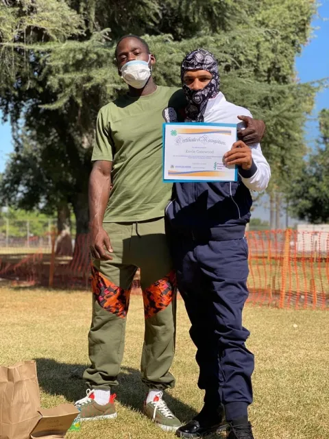 The new Los Naturalistas received certificates upon completing the program.