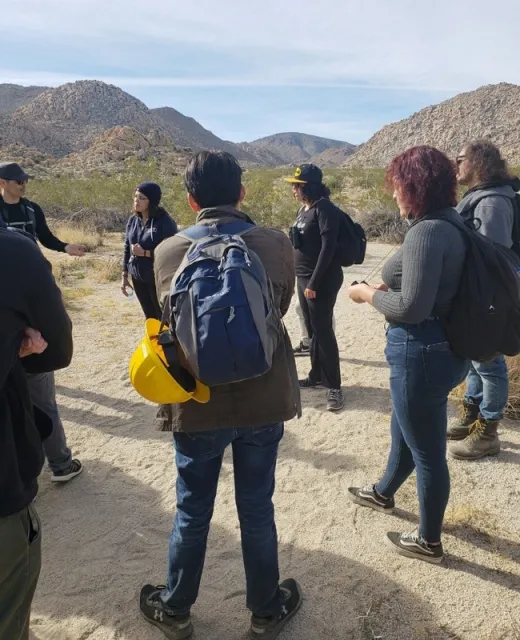 Aspiring Los Naturalistas participate in a field training.