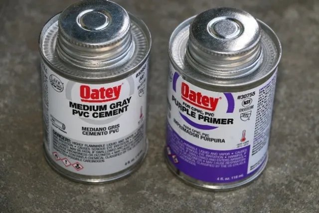 Fig. 3 PVC cement and primer.