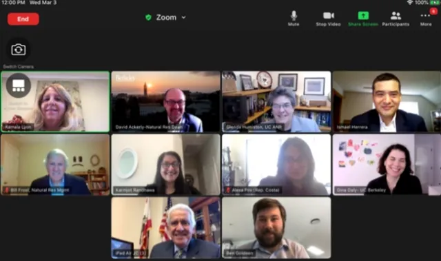 Zoom gallery shot of Congressman Costa and CARET reps.