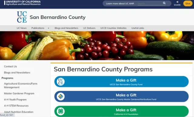 make a donation mg program