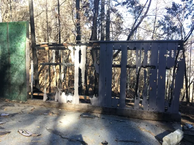 To prevent a wood fence from leading fire to the home, consider replacing the five feet closest to the house with a noncombustible section such as a cinder block wall, metal gate or wire fence. Photo by Yana Valachovic