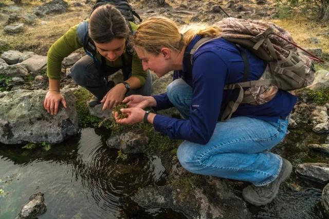 Laura Snell and student intern Illianna Termuehlen