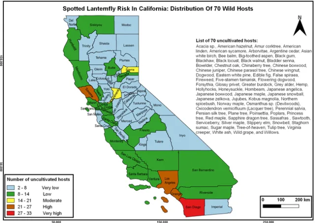 Distribution-70 wild hosts