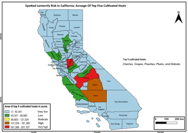 Acreage-Top 5 cultivated hosts