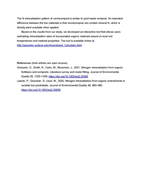 Organic Amendments Summary Page 4