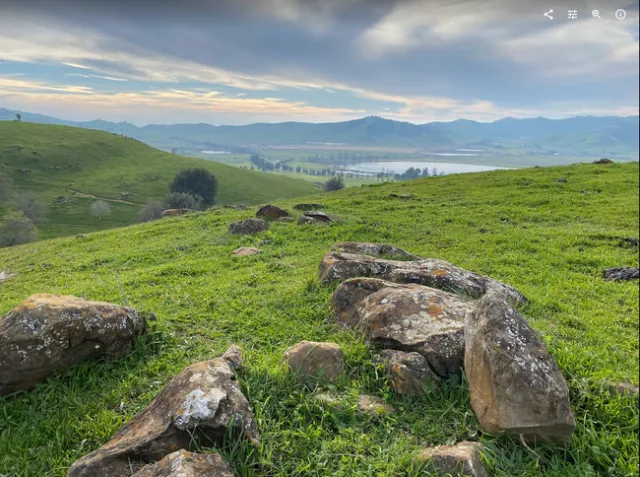 Mark hikes along Valley Lagoon, near Vacaville