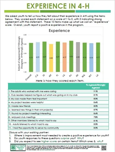 Experience in 4-H