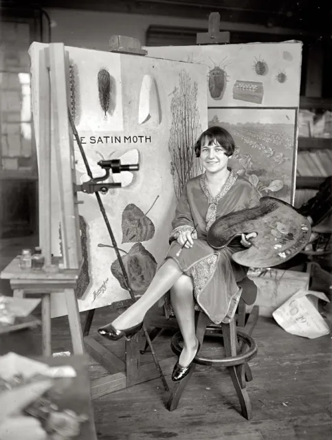 An image of Mary Foley when she was employed as a scientific illustrator with USDA. She was 21 in 1926.