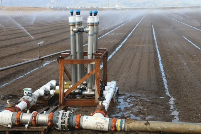 Field trials evaluated a prototype PAM applicator in sprinkler irrigated lettuce