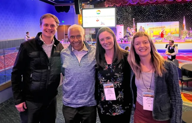 From left, Tuolumne County Supervisor Jaron Brandon, Riverside County Supervisor Chuck Washington, Anne Megaro and Susan Ellsworth.