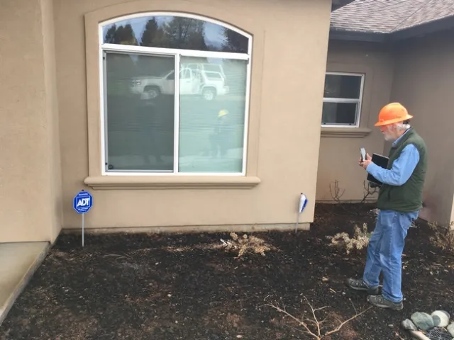 At a home built after 2008, embers ignited combustible mulch and vegetation and led fire to break the first pane of double-pane windows.
