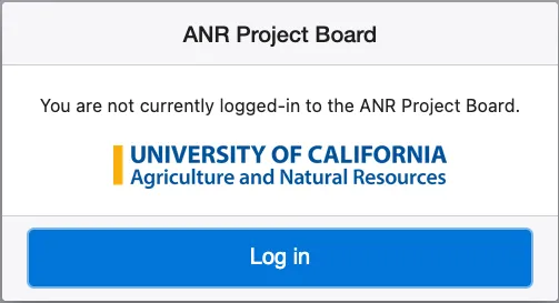 Project Board Log in
