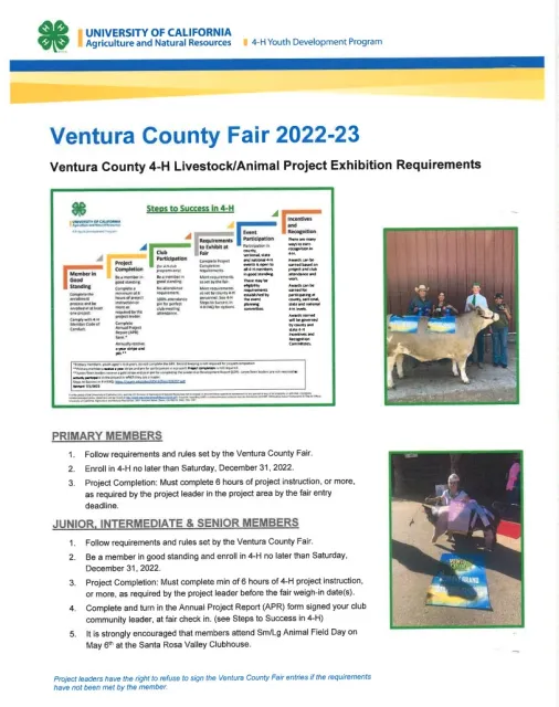 VC 4H Req for LivestockAnimal