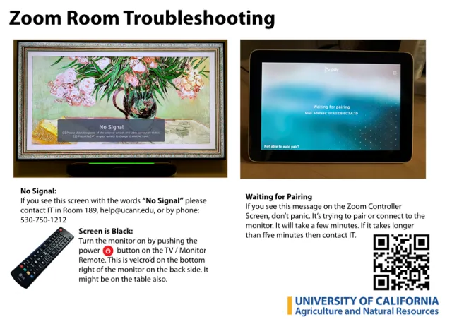 Zoom Room Trouble Shooting Guide