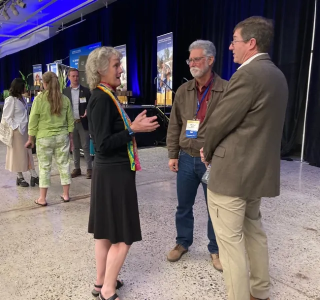 People standing and talking