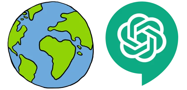 Banner with GIS and ChatGPT icones