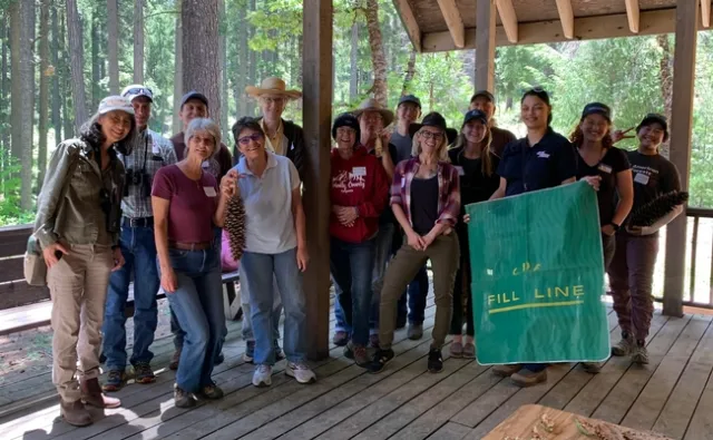 June 16th Cone and Seed Collection Field day participants. Photo credit: Kim Ingram