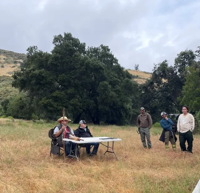 Tom Little Bear Nason, Tribal Chairman of the Esselen Tribe of Monterey County discussing cultural burning.