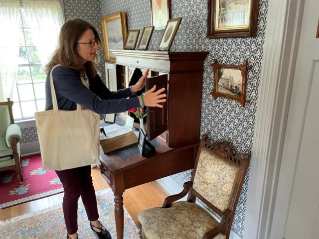 Docent led tour of Burbank's house.