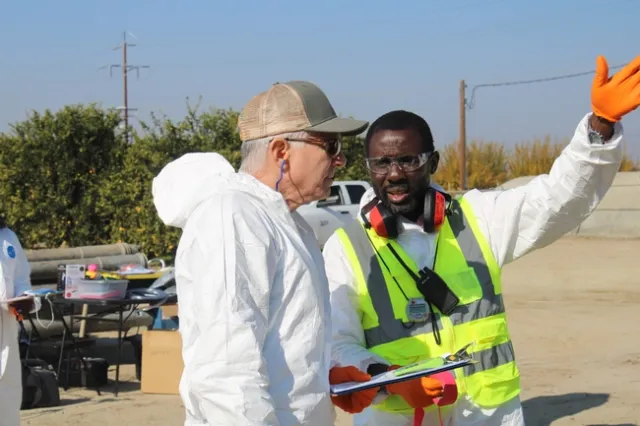Dr. Larbi addressing a participant's question