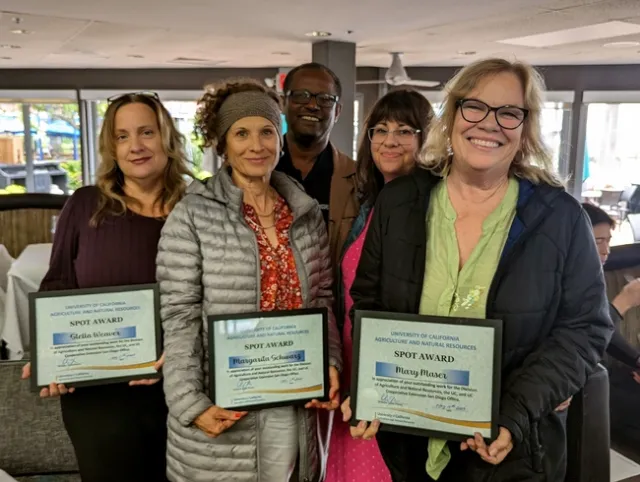 Mary Maser (right) and the Expanded Food and Nutrition Education Program team for UC Cooperative Extension of San Diego County. Photo by Rob Padilla.