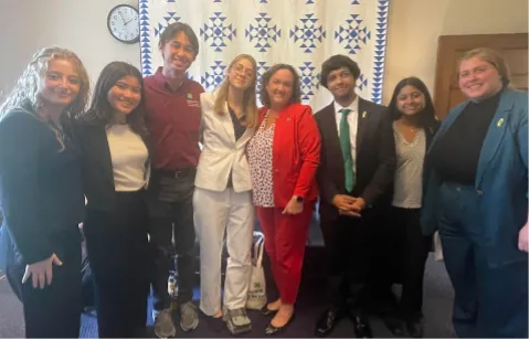 California 4-H delegation meeting with Congresswoman Katie Porter