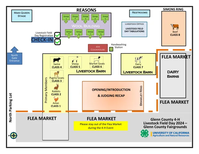 Map for Livestock Field Day 2024