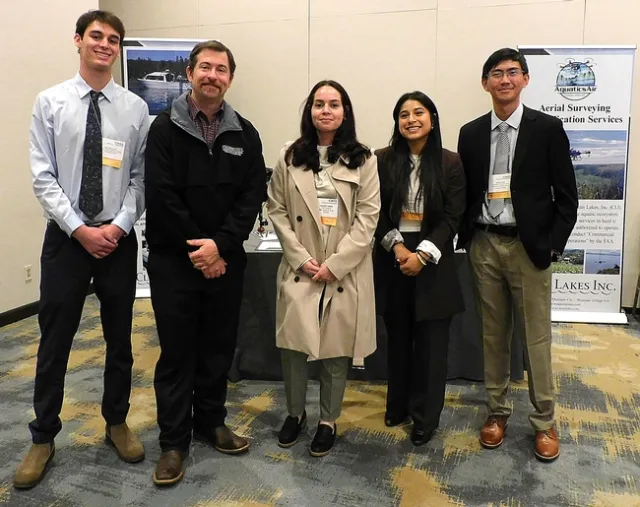 Our Student Winners! From left to right: Sawyer Claussen, Robert Willmott, Jennifer Valdez Herrera, Erika Escalona, and Stephen Chang