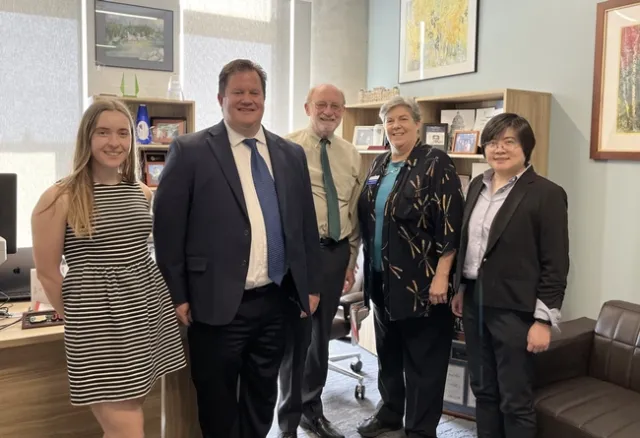 From left, legislative staff Quincy Stivers, Gabe Youtsey, John Laird, Glenda Humiston and Cindy Chen.