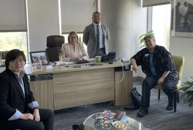 From left, Cindy Chen, Assemblymember Cecilia Aguiar-Curry, Loyal Terry and Glenda Humiston.