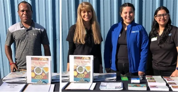 From left, Philip Waisen, Claudia Carlos, Esmeralda Nunez and Vianca Nunez.