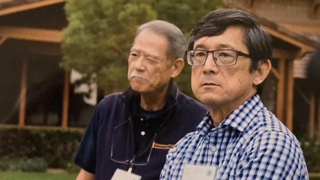 John Kabashima and Oki in deep thought. Photo courtesy of John Kabashima.