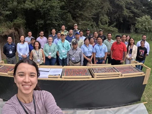 Doctoral student Alice Dien trains farmers and scientists in Guatemala on topics related to drying agricultural produce