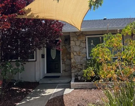Photo of shade cloth protecting the landscape