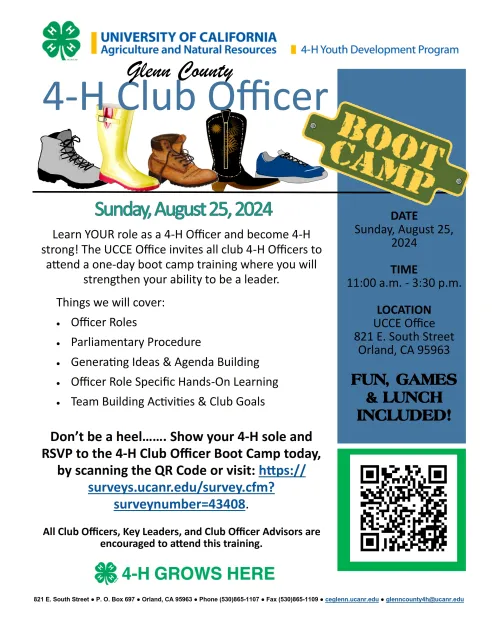 Officer Training Boot Camp Flyer 2024-2025