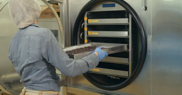 Figure 3. Freeze dryer. Operational, equipment, and energy costs for freeze drying are much higher than those for other drying systems. Ethan Ireland.