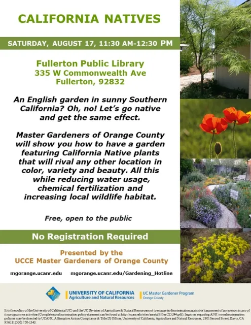 Revitalize Your Garden with California Natives – Reserve Your Spot